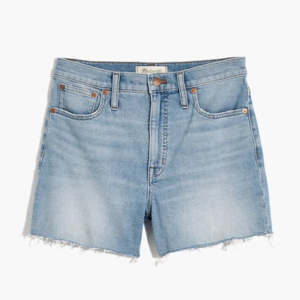 Madewell High-Rise Denim Shorts in Watt Wash: Summerweight Edition